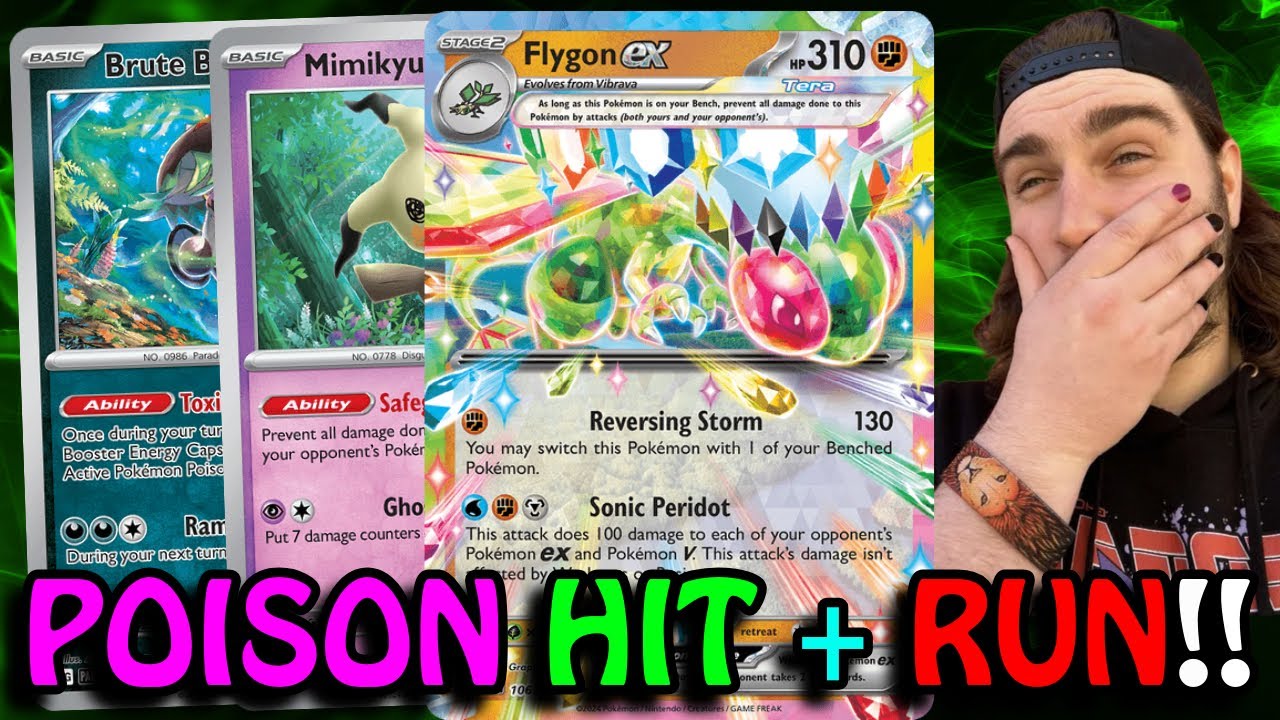 Flygon Ex Poison Hit and Run Deck!! | Post Rotation Deck!!
