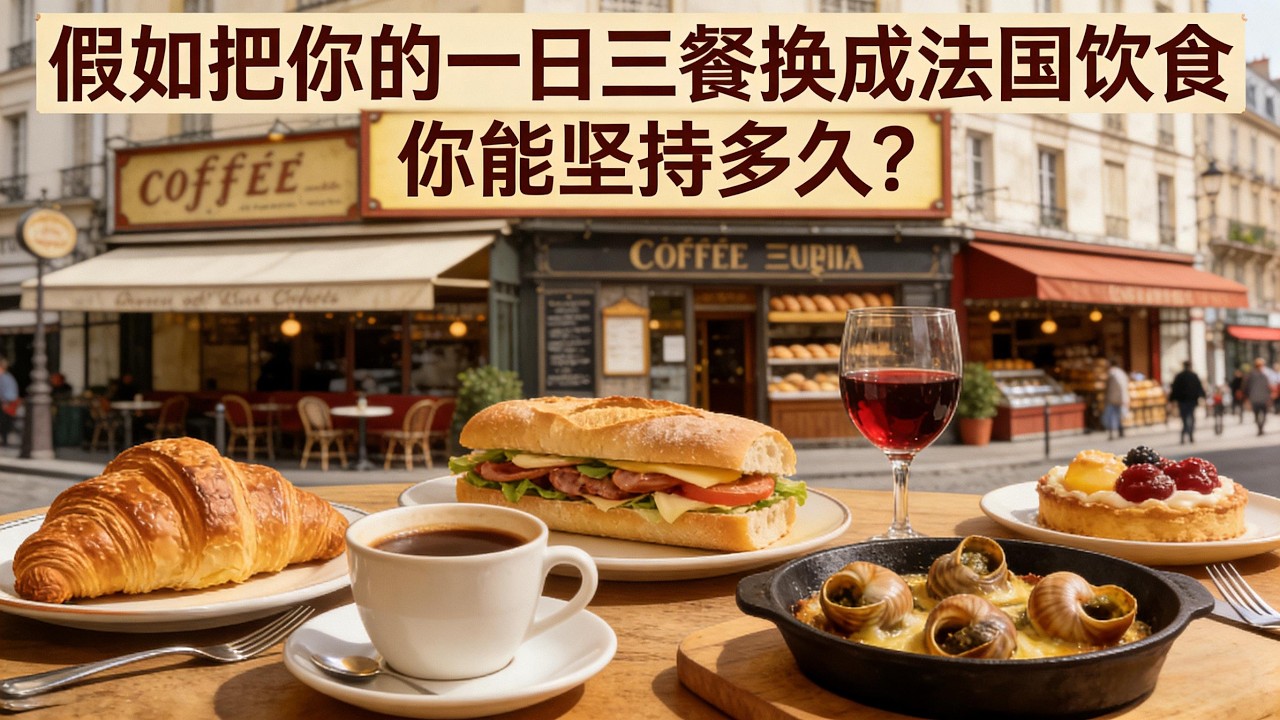 假如把你的一日三餐换成法国饮食，你能坚持多久？#法国 #一日三餐 #美食 #饮食历史 #饮食文化