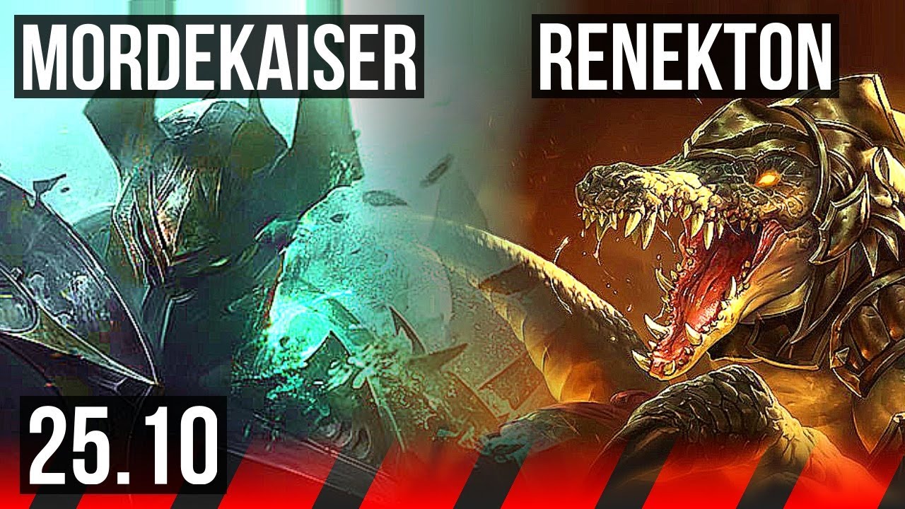 MORDEKAISER vs RENEKTON (TOP) | 44k DMG | KR Master | 25.10