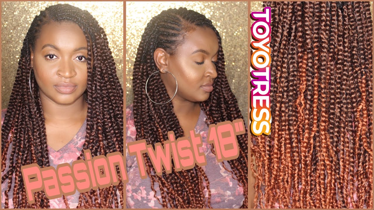 TOYOTRESS Passion Twist Hair Water Wave | T350 | 18 INCH |PASSION TWIST WITH BRAIDS | WATCH IN HD!!