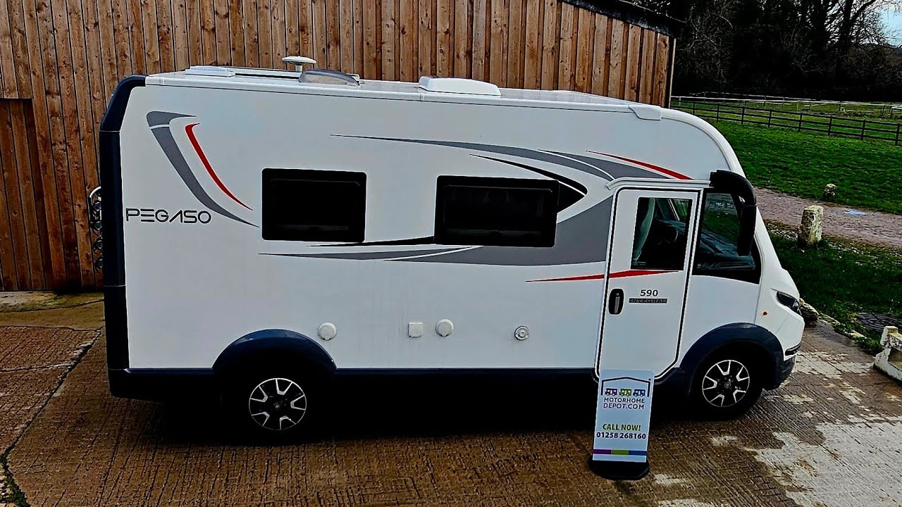 For Sale RollerTeam Pegaso 590 Integral motorhome 2020.22k 4 berth/belt 5.9m 3300kgs 