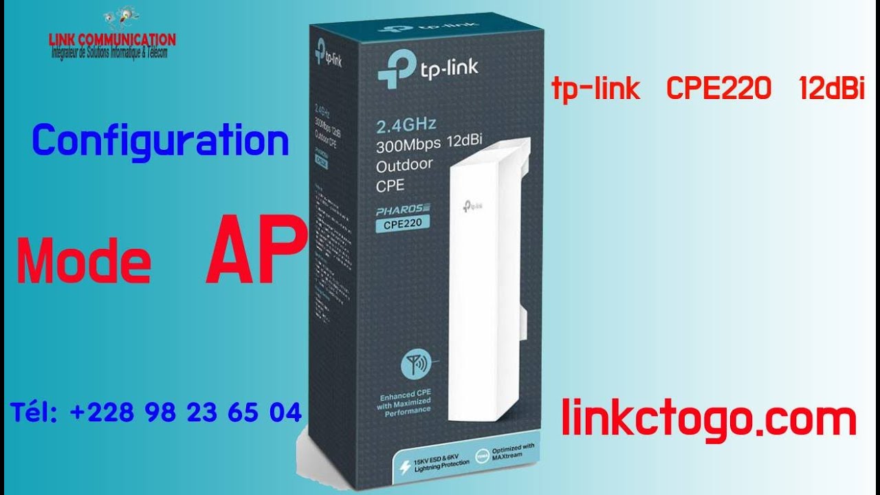 TPLINK CPE220 EN MODE AP