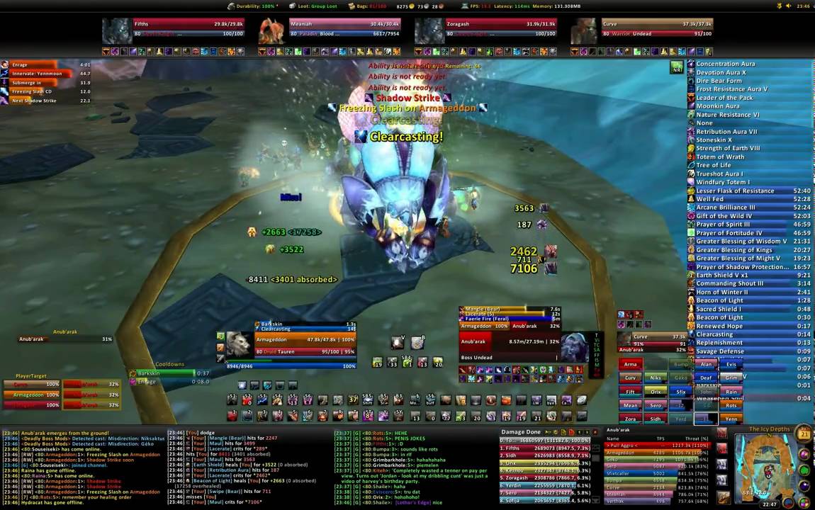 Huhuholics Vs Anub'arak (25 Hard)