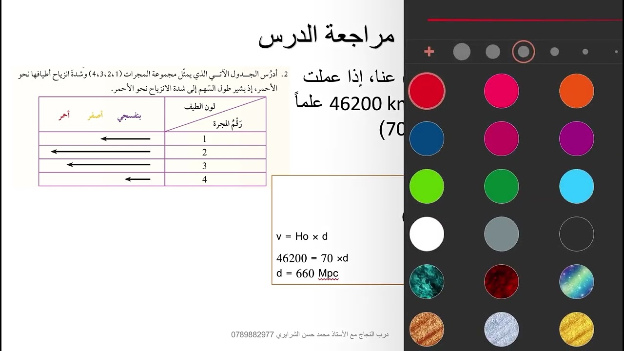 علوم الأرض | توجيهي | مراجعة توسع الكون