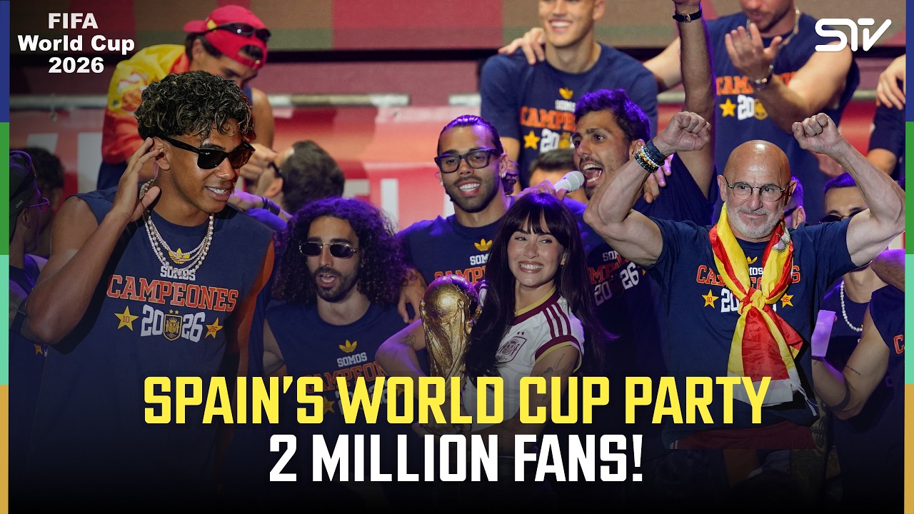 Champions&rsquo; Welcome! Spain Players Celebrate World Cup Victory in Madrid | FIFA Cup 2026 Final | ZO1A