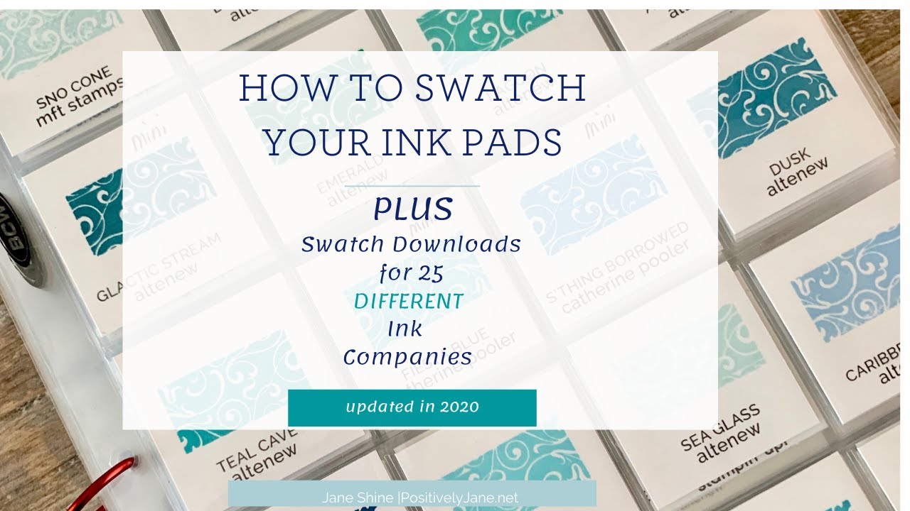 Organizing Your Ink Pads PLUS FREE Ink Swatch Downloads