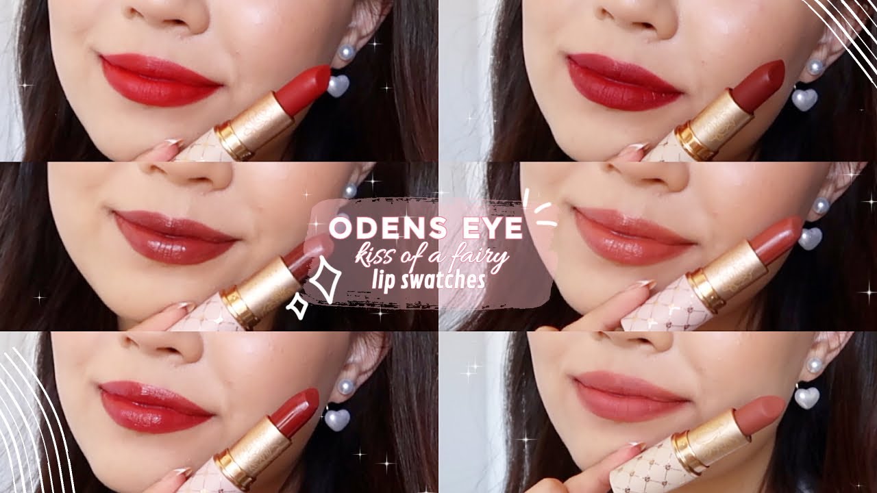 i found my new favourite lipsticks!! ODEN'S EYE 'KISS OF A FAIRY' COLLECTION 🧚🏻‍♀️