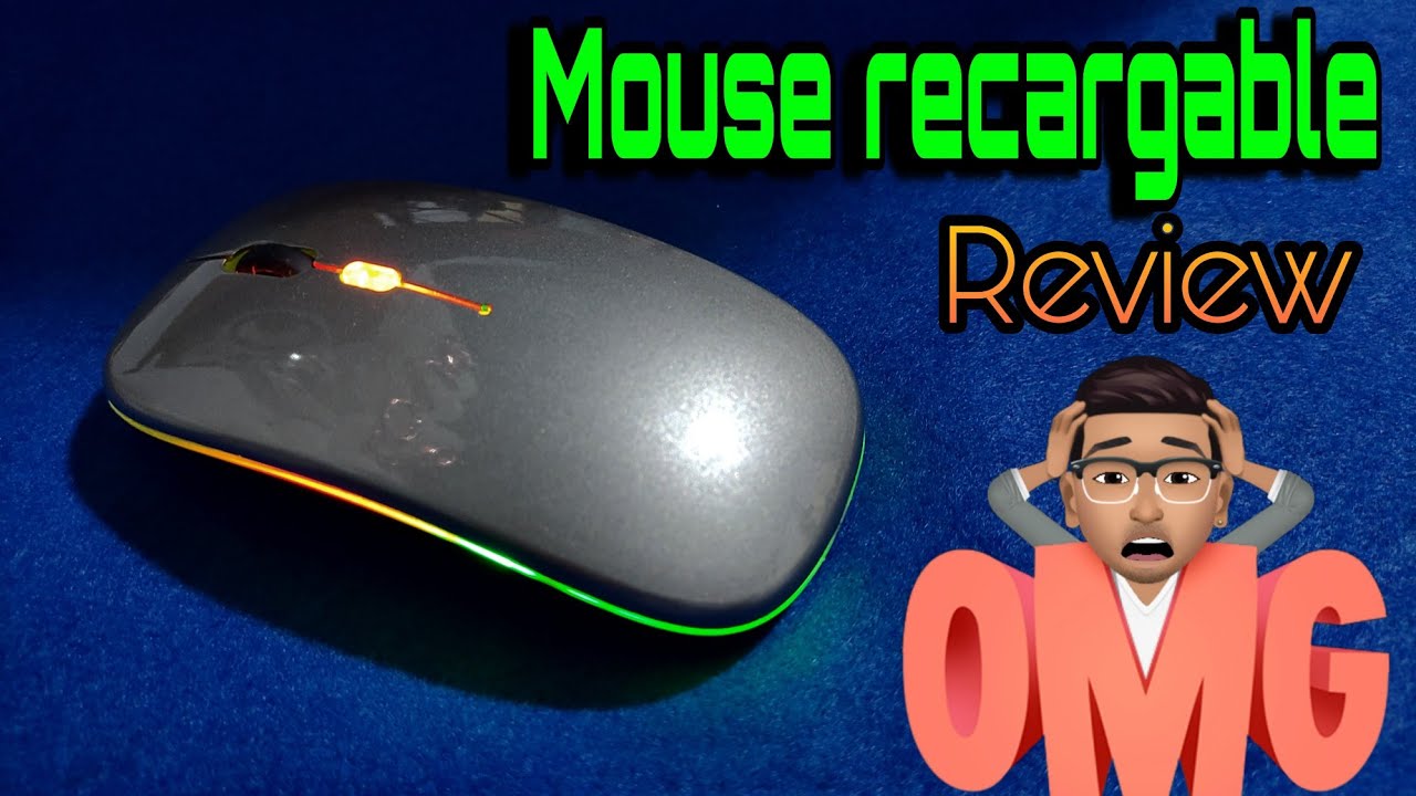 Mouse Inalámbrico recargable RGB silencioso 100% Real no fake