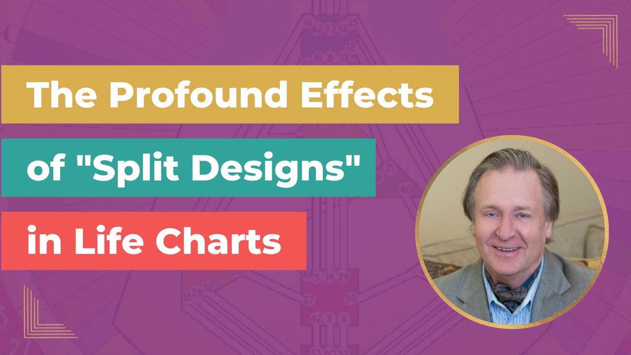 What is a Split Design in the Human Design Life Chart?