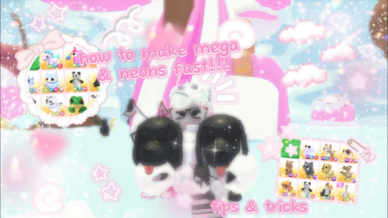 ૮꒰ ˶• ༝ •˶꒱ა ♡ Как сделать мега неонов и неонов быстро в Adopt Me!! :D 🍡 [Adoptme]