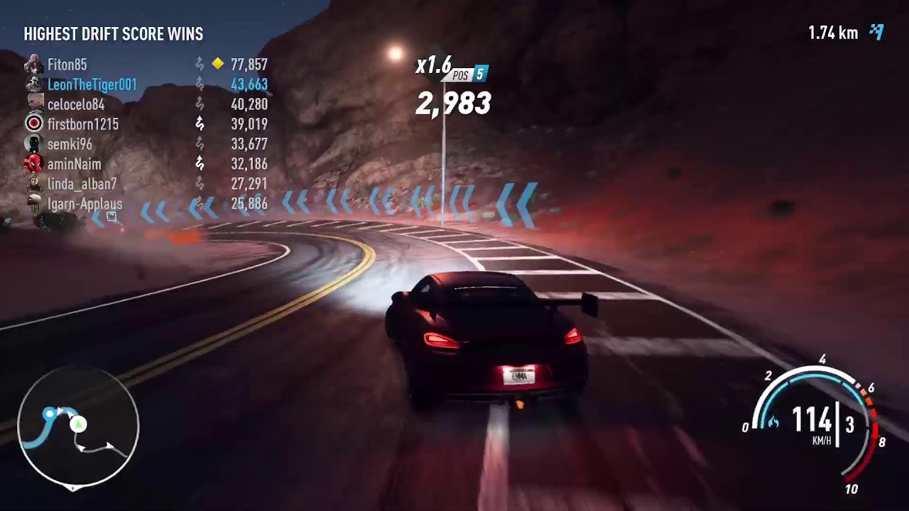 NFS Best speed Multiplayer competition