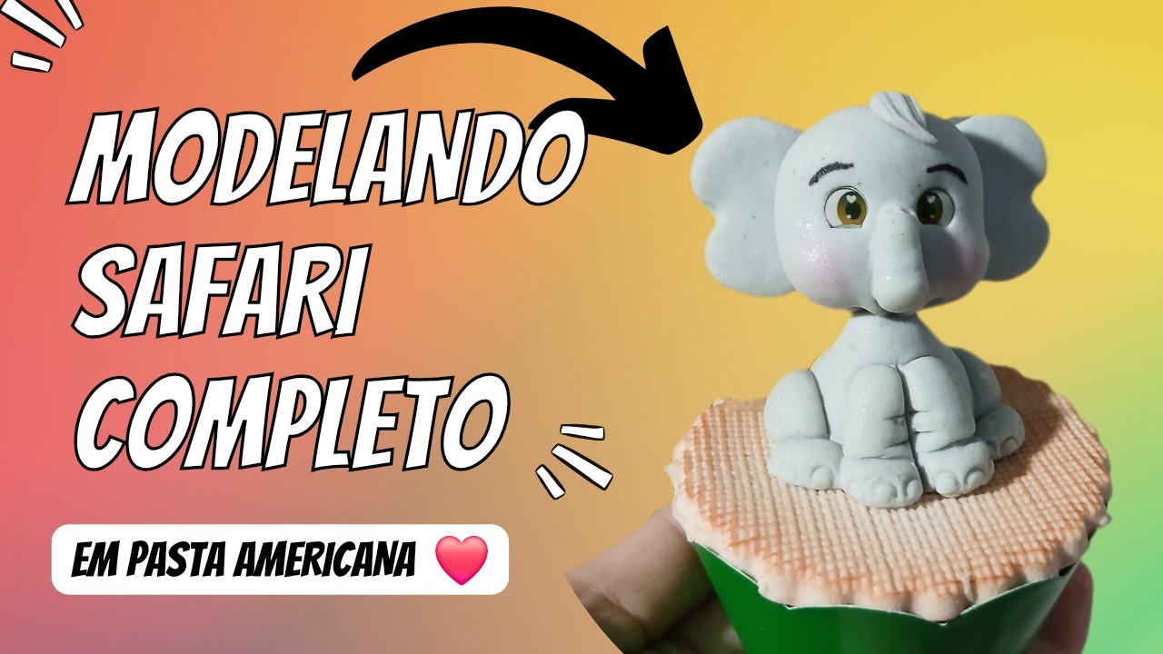 Como fazer doces Safari (Parte 2): Modelagem Mickey, Le&atilde;o, Zebra e Elefante em Doces Personalizados