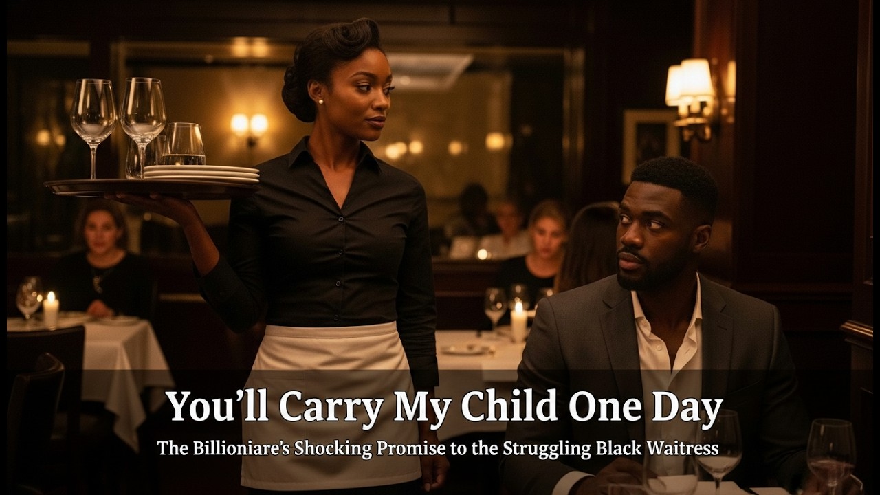 “You’ll Carry My Child One Day.” The Billionaire’s Shocking Promise to the Struggling Waitress