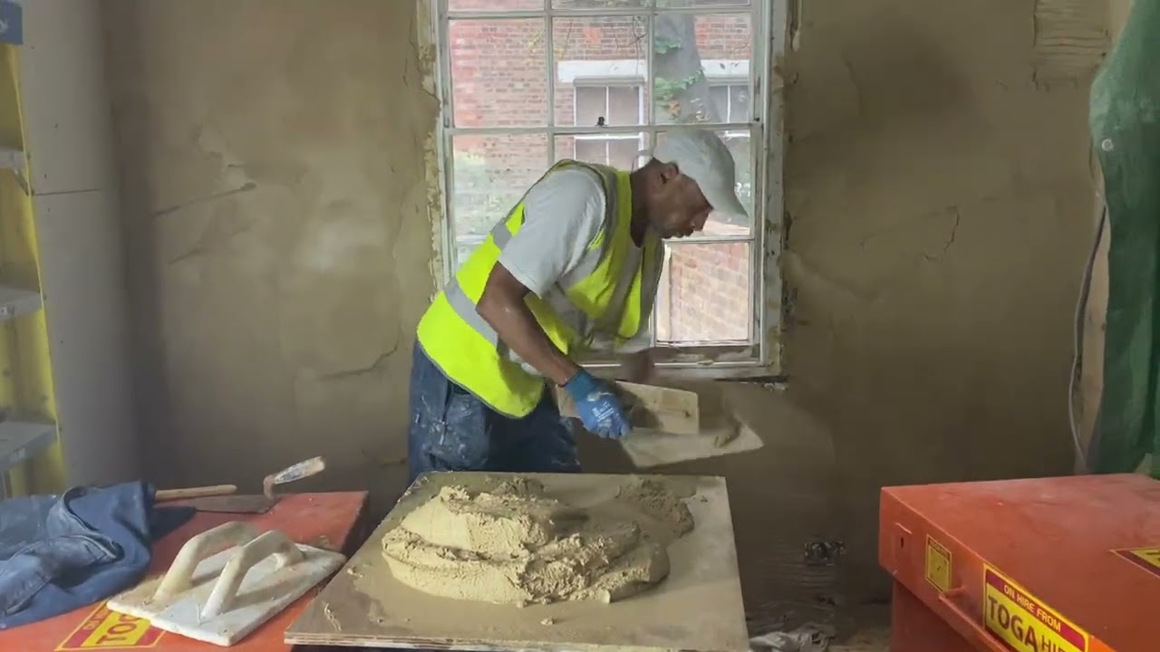 Lime plastering thermal board installation Islington