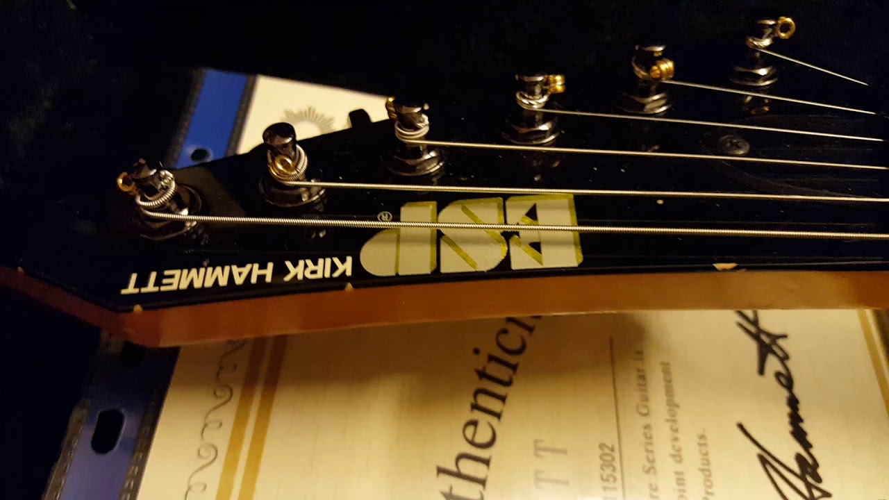 ESP KIRK HAMMETT KH2 KH-2 BOLT-ON VS NECK-THRU THROUGH GUITAR COMPARISON WHAT IS THE DIFFERENCE?