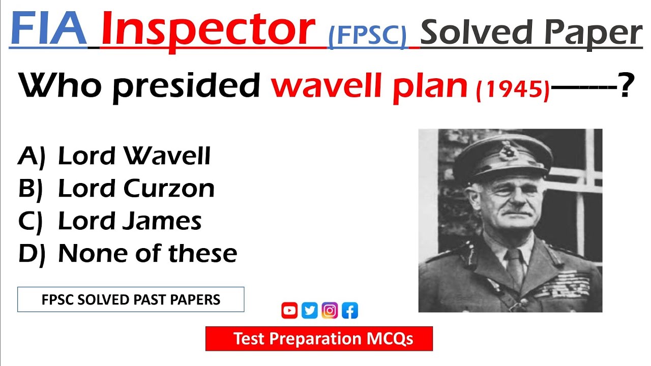 FPSC Inspector Investigation FIA Solved Past Paper | FIA Inspector Most Repeated mcqs