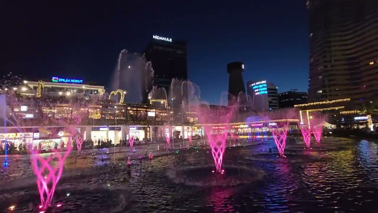 Watergarden Fıskiye Water Light Su Işık show Atasehir Istanbul