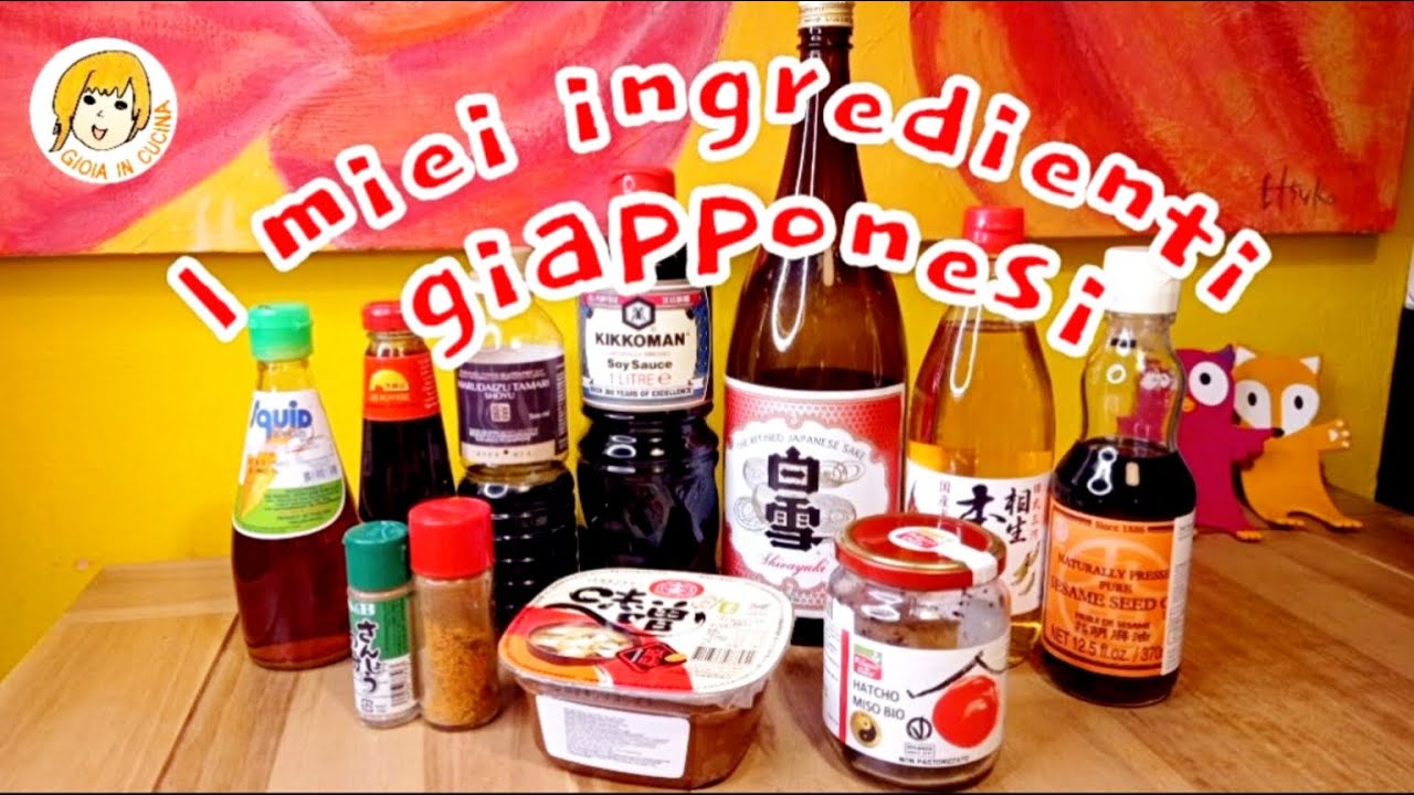 I miei ingredienti giapponesi per le mie ricette