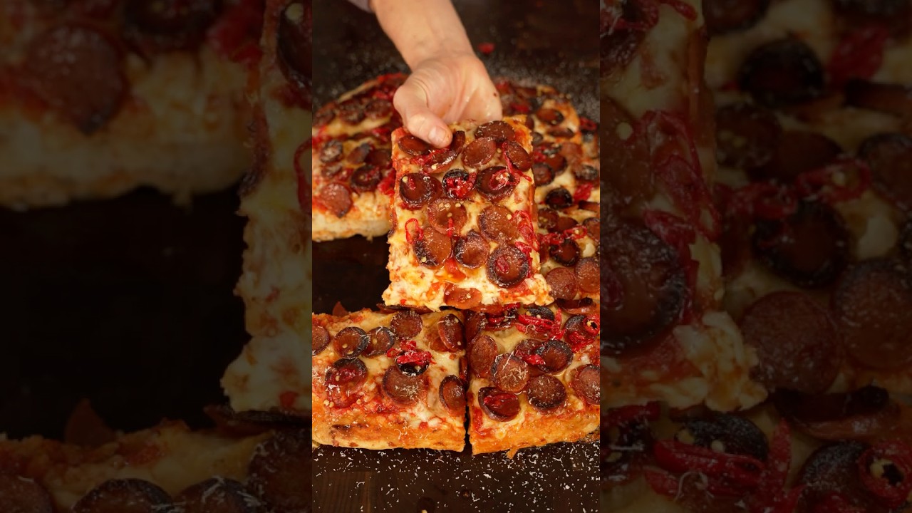 Hot Honey Focaccia Pizza 🍕