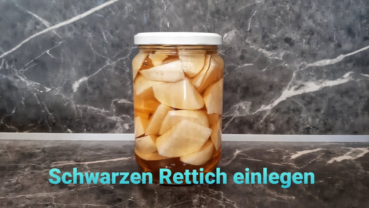 S&uuml;&szlig; sauer eingelegter SCHWARZER RETTICH (vegan)