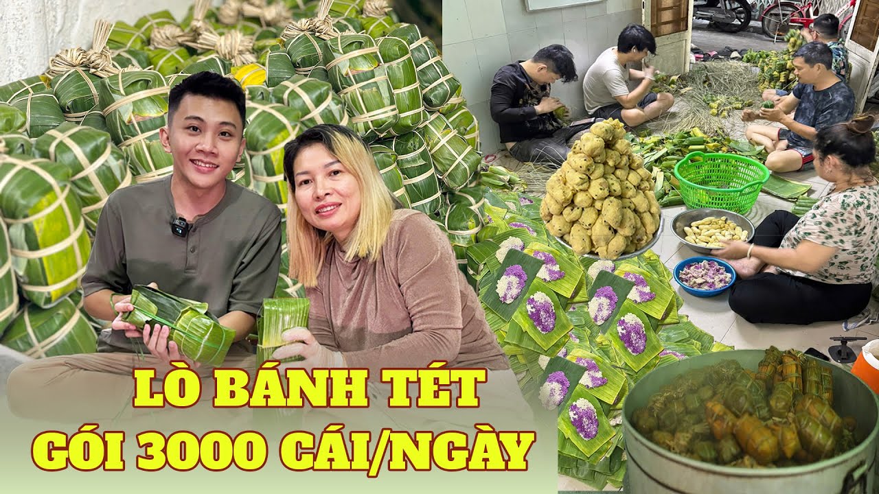 Khám phá Lò Bánh Tét Truyền Thống hơn 40 năm hiếm hoi ở Sài Gòn gói hàng ngàn cái cho Tết 2026