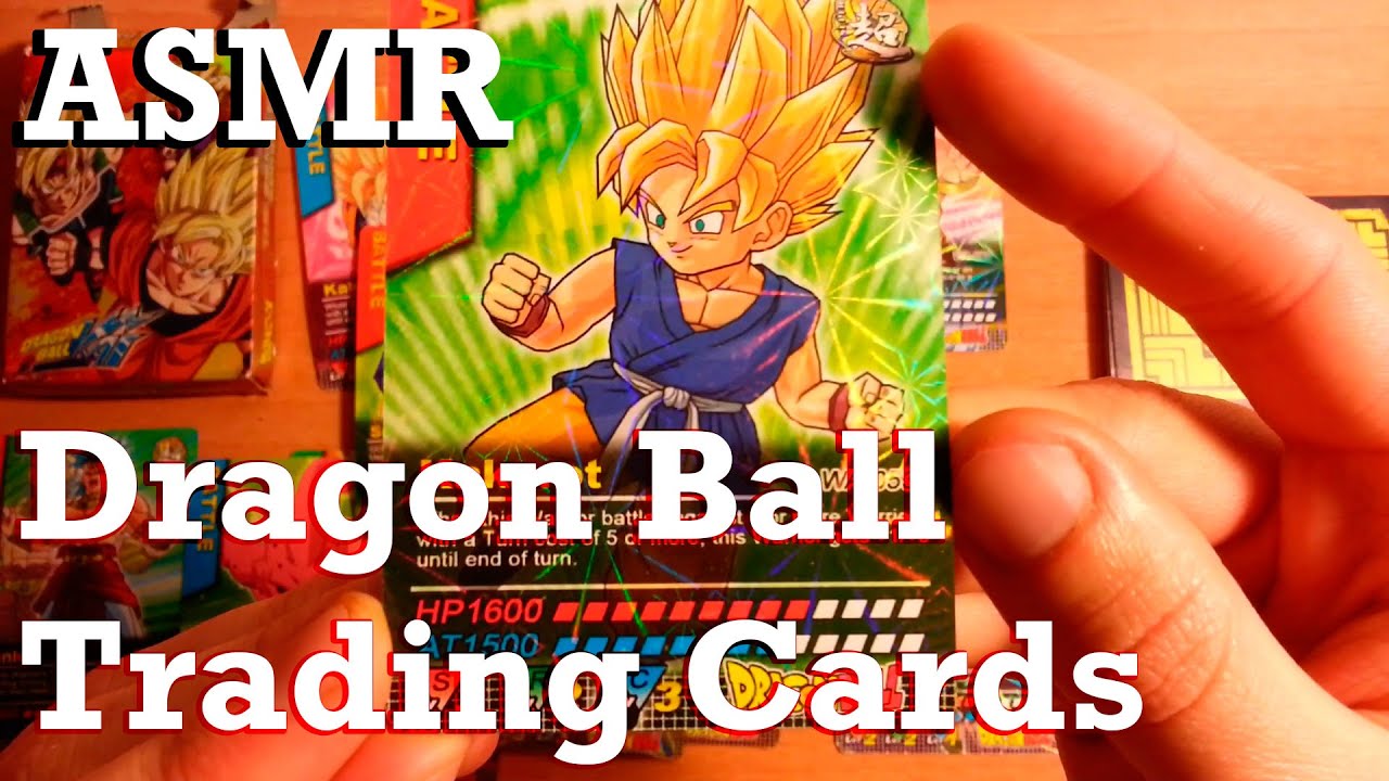 ASMR | Tapping Dragon Ball Trading Cards | Sticky Fingers, No Talking