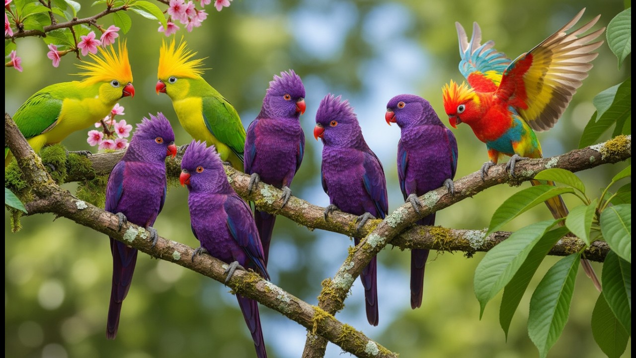 🌺 Tranquil Piano Music and Bird Sounds | Serene Nature Ambience for Study, Focus and Serenity
