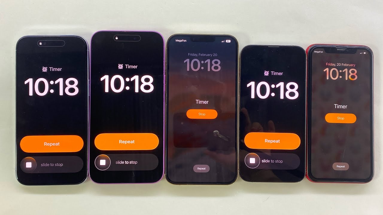 iPhone 17 Air + 16 Plus + 13 ProMax + 13 Pro + iPhone XR Incoming Outgoing Call and Timer 