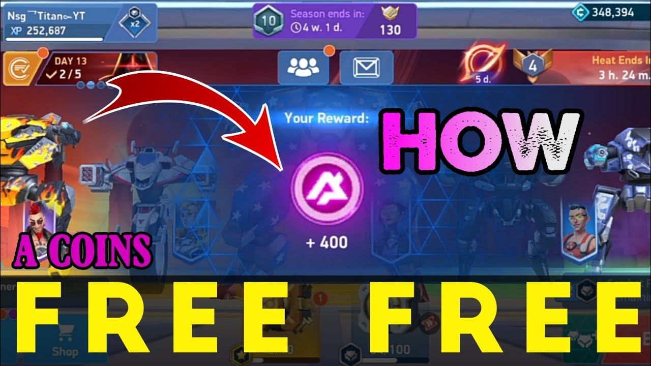 Mech Arena:- Free A Coins Glitch 😱 I Got Free A Coins 😍😍