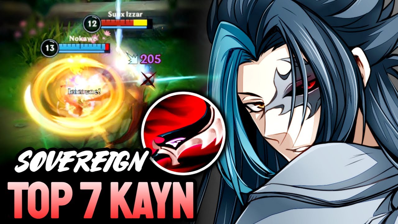 WILD RIFT KAYN - TOP 7 KAYN GAMEPLAY - SOVEREIGN RANKED