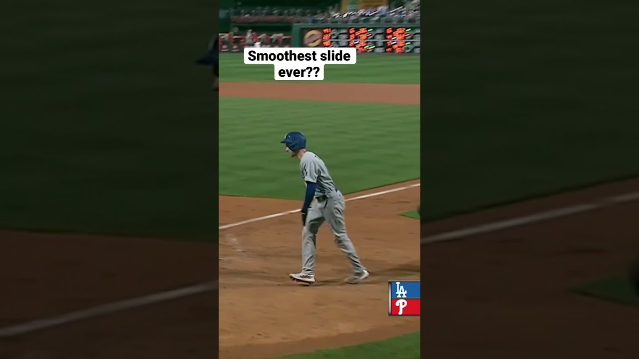 Dodgers&rsquo; Trea Turner with the smoothest slide of all time!! #shorts