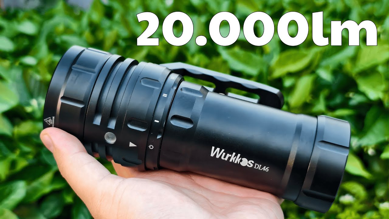 Đập hộp Wurkkos DL46 : Độ s&aacute;ng khủng 20.000lm, Pin si&ecirc;u khủng 30.000mAh