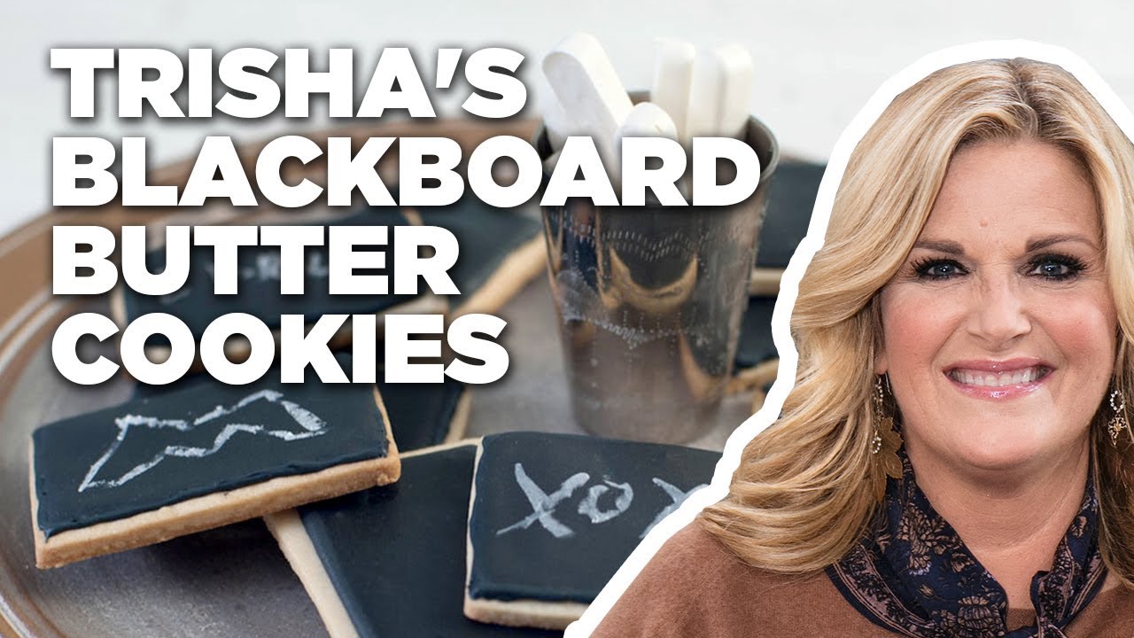 Trisha Yearwood Makes Blackboard Butter Cookies | Trisha's Southern Kitchen | Food Network