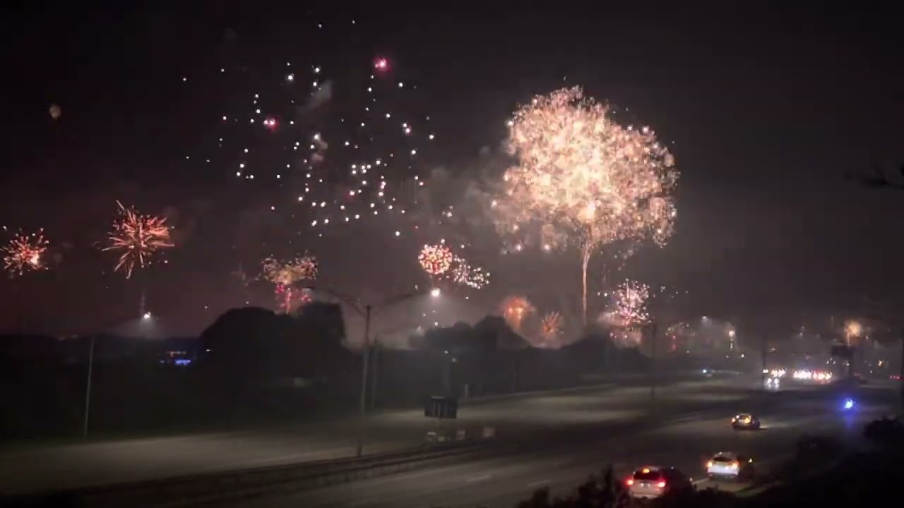 New Year’s Fireworks in Waipahu, HI (Oahu)