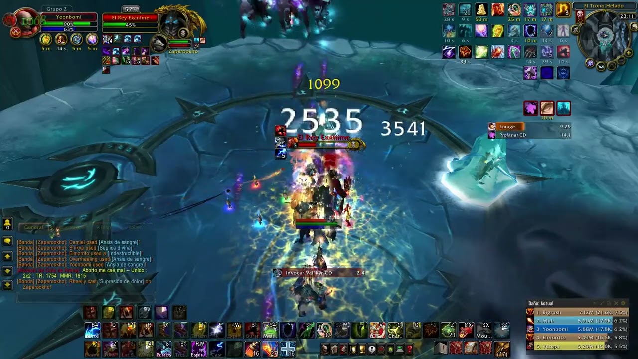 Lich King 25 Heroic - Spellhance Hybrid Shaman POV WOTLK