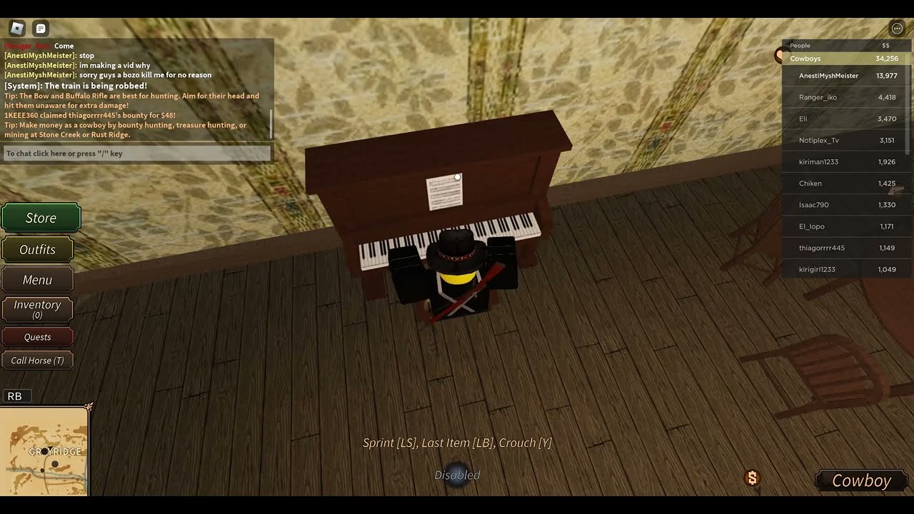 playing plano songs in westbound.