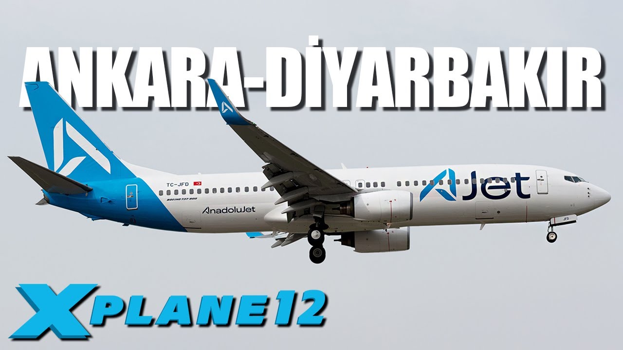 Ankara - Diyarbakır ✈️ Levelup 737 v2 🔵 X-Plane 12