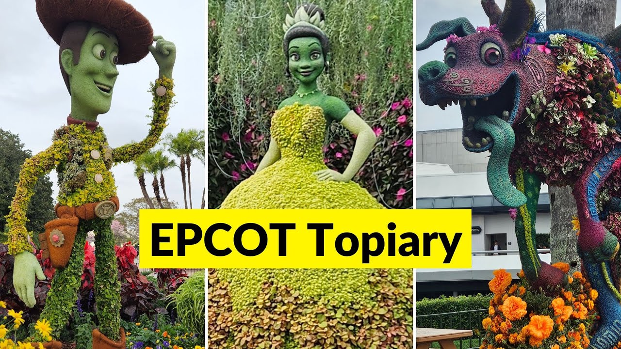 Garden Tour: EPCOT Flower & Garden Festival Topiary + Commentary