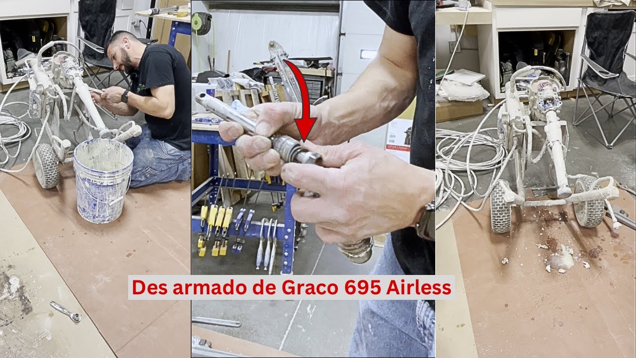 COMO DES ARMAR GRACO 695 PASO A PASO  para remplazar empaques