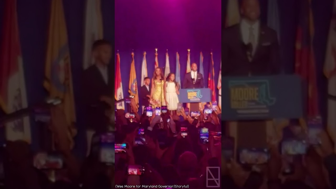 Wes Moore, in a historic victory, becomes the first Black governor of Maryland.