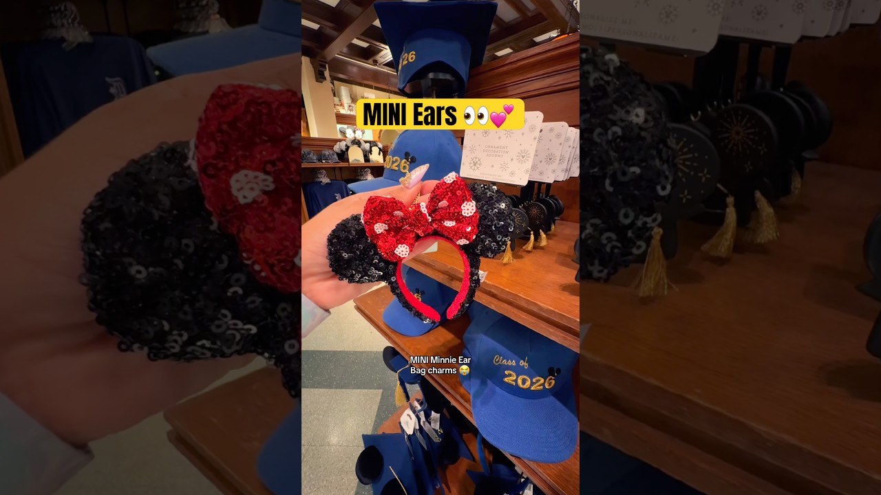Breloczki do torebek na uszy MINI! 😭💕 #disneyfinds #mini #disneymerch