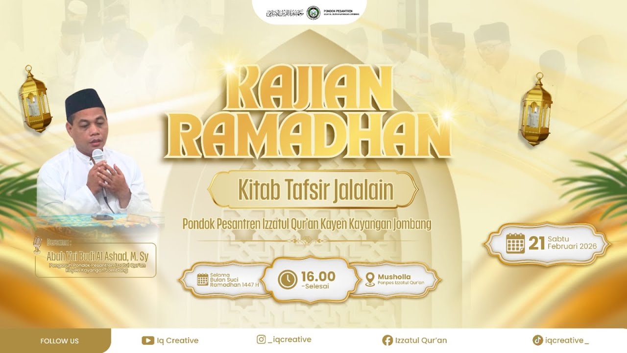LIVE!!! KAJIAN RAMADHAN KITAB TAFSIR JALALAIN | Ponpes Izzatul Qur'an Kayen Kayangan Jombang