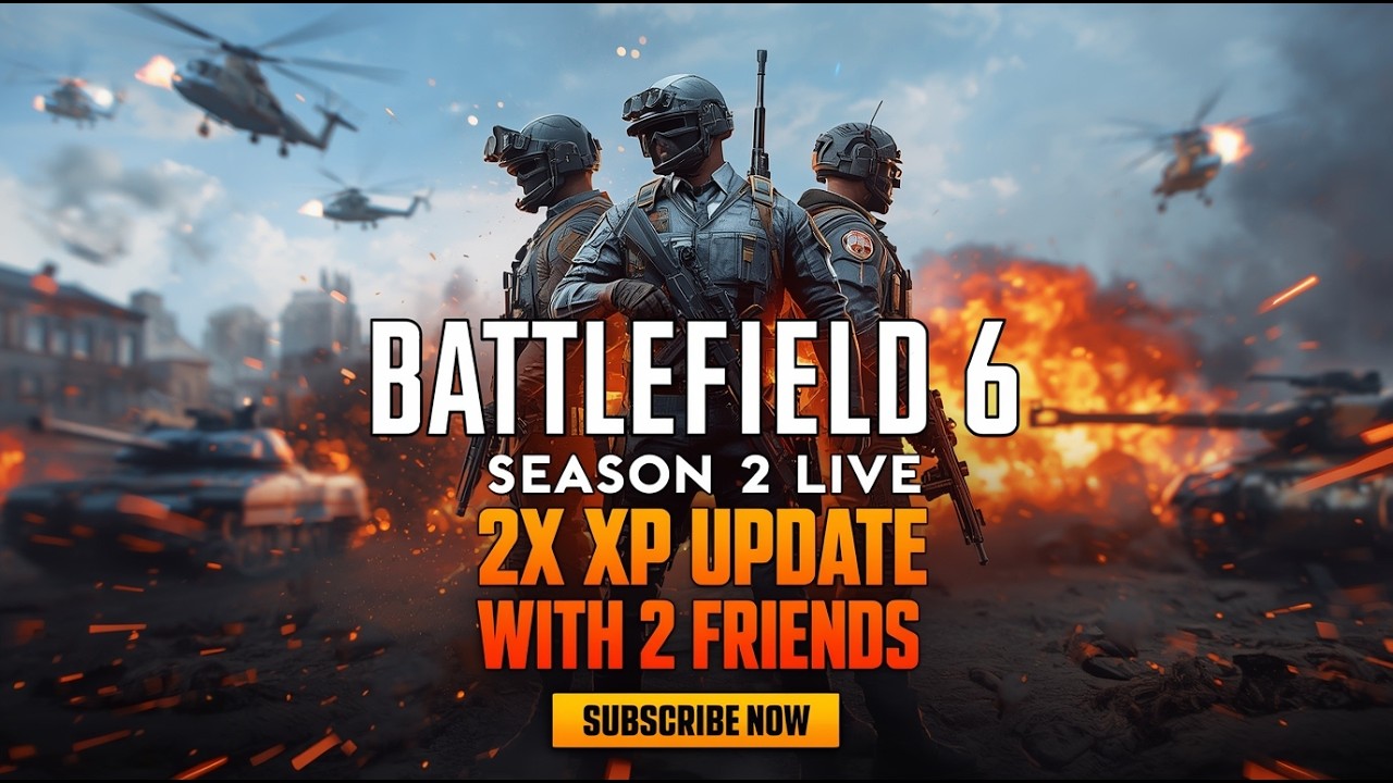 BATTLEFIELD 6 SEASON 2 LIVE 🔥 2X XP UPDATE WITH FULL SQUAD | UNTD GAMING
