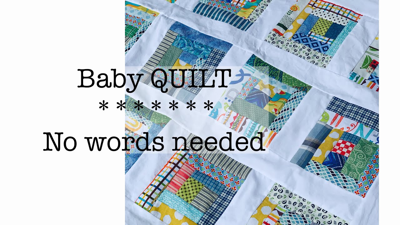 Making a baby quilt-scraps to the rescue!-peaceful sewing inspiration
