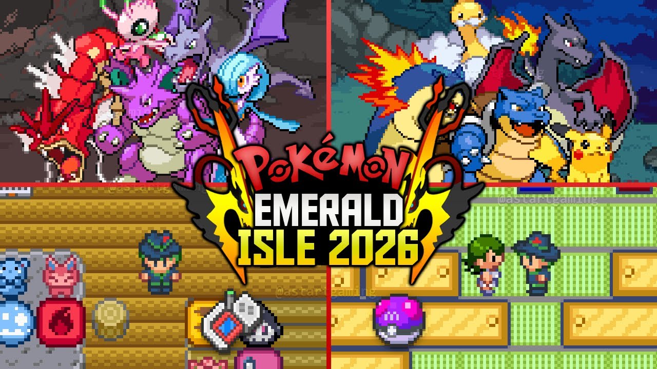 Новая игра Pokemon для GBA с режимом NUZLOCKE, новым сюжетом, тренировкой EV, секретными базами, ...