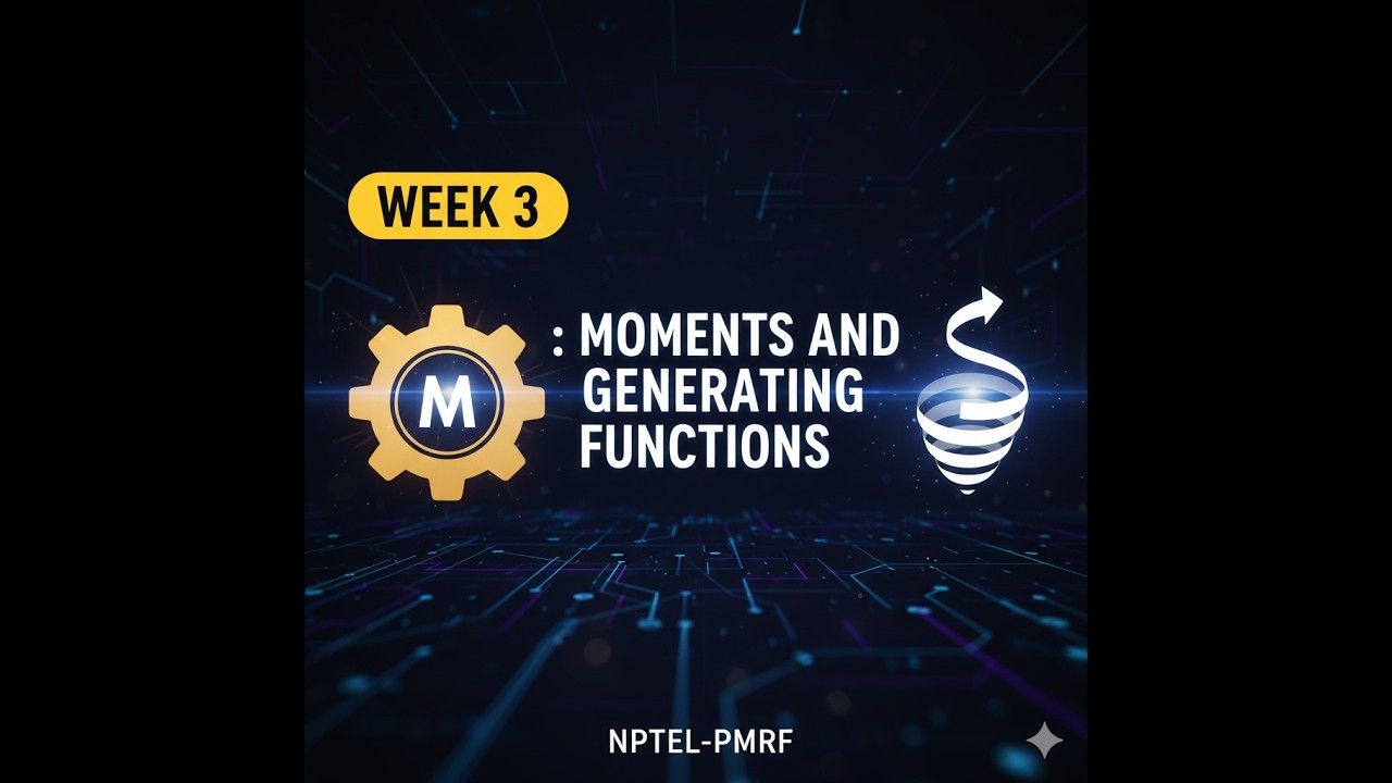 NPTEL noc26-ma25 Week 3: Moments and generating functions