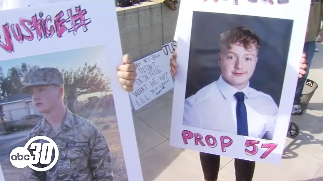Protests push for Prop 57 reform as male suspect in Caleb Quick murder appears in court