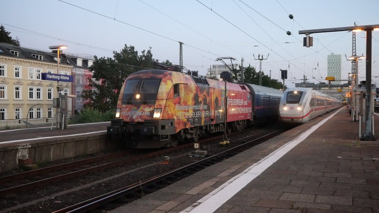Züge in Hamburg Altona (FULL HD)