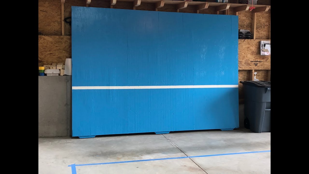 How to build a PickleBall Wall for your Garage