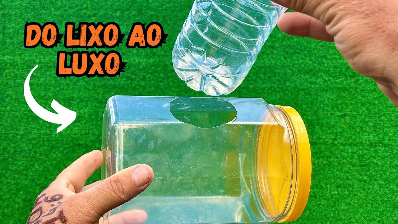 Como Fazer um Comedouro p/ P&aacute;ssaros com Garrafa PET &ndash; DIY Bird Feeder #diy #reciclagem #artesanato 